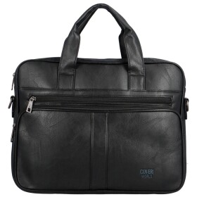 Pánská koženková pracovní taška na notebook Felco, černá