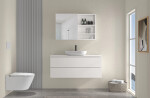 CERANO - Koupelnová zrcadlová skříňka Orea - bílá matná - 60x65x15 CER-661918