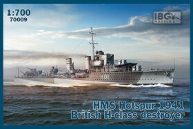 Models HMS Hotspur 1941 British H-class detroyer IBG 70009 1:700