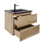 Koupelnová skříňka 2 zásuvková s umyvadlem SAT B-Way 59x50x45 cm dub mat BWAY260OAKU4B2B BWAY260OAKU4B2B