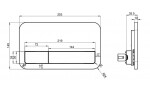 VILLEROY & BOCH - ViConnect Ovládací tlačítko splachování E200, Black Matt 922490AN