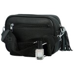 Stylová dámská koženková crossbody MaxFly Rozana, černá