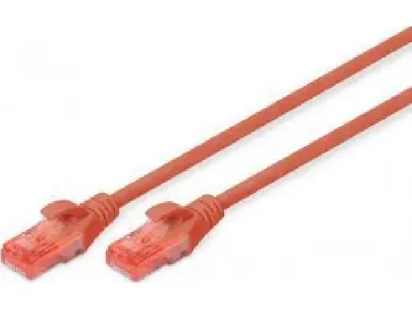 Digitus UTP Cat6 LSZH červená / Patch kabel / 2x RJ-45 / 0,25 m (DK-1617-0025/R)