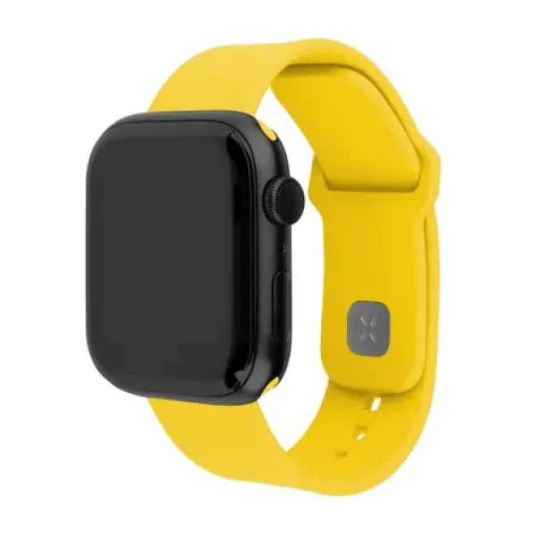 FIXED Set silikonových řemínků Silicone Sporty Strap pro Apple Watch 42/44/45/46mm žlutý (FIXSST2-434-YL)