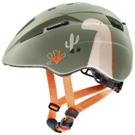 Uvex Kid 2 CC šedá, zelená / Dětská cyklistická helma / velikost 46–52 cm (41/4/982/14/15)