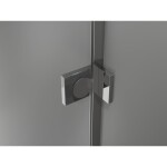 MEXEN/S - Lunar L sprchové dveře křídlové levé 90, transparent, chrom 834L-090-000-01-00-L