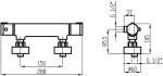 NOVASERVIS - Sprchová termostatická baterie Metalia 54, chrom 54960,0