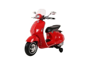 Mamido Dětský elektrický skútr Vespa GTS červený