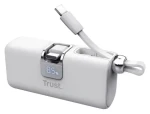 Trust Pacto 5000 PD Pocket bílá / Powerbanka / 5000 mAh / USB-C PD / 20W / LED displej (26105)