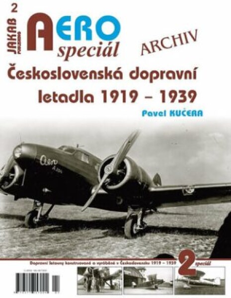 AEROspeciál 2 - Československá dopravní letadla 1919-1939 - Pavel Kučera