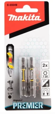 Makita E-03349 Impact Premier (E-form) Sada torzních bitů T20-50mm (2 ks) (E-03349)