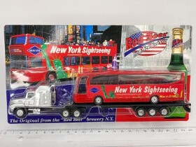 Pivní MACK + podval + autobus - Red Beer New York 1:87 H0 (A-91)