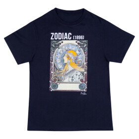 Tričko Alfons Mucha - Zodiac černé XS