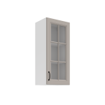 Horní prosklená skříňka Stilo 40 GS-90 1F Barva korpusu: Dub artisan, Barva dvířek: Dust Grey