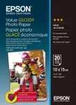 EPSON Value Glossy Photo Paper 10x15 / Fotopapír / Lesklý / 183 g/m2 / 20 listů (C13S400037)