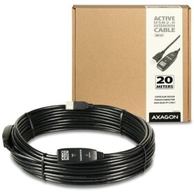 Axagon ADR-220 USB 2.0 A-M -> A-F aktivní prodlužovací / repeater, 20m