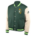 Nike Pánská bunda Green Bay Packers NFL Rewind Legacy Bomber Cream Velikost: S