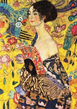 ENJOY Puzzle Gustav Klimt: Dáma s vějířem