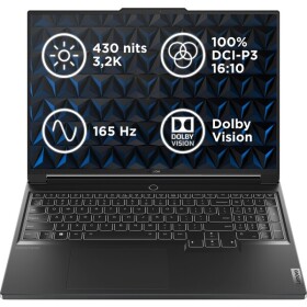 Lenovo Legion Pro 7 16IRX9H černá / 16" 2.5K / Intel Core i9-14900HX 2.2GHz / 32GB / 1TB SSD / RTX 4090 16GB / W11H (83DE002YCK)