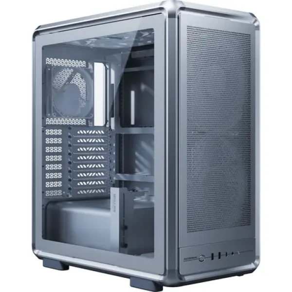 Cooler Master Masterframe 500 Mesh stříbrná / SSI-CEB / 2x USB-A 3.2 / 1x USB-C 3.2 / 2x 200mm / 1x 120mm / bez zdroje (MF500M-SHNN-S00)
