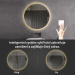 CERANO - Koupelnové LED zrcadlo Nome - Ø 80 CER-476726