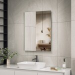 Erga Rectangle, obdélníkové zrcadlo 60x80 cm, ERG-V01-RECTAGLE-6080-CL