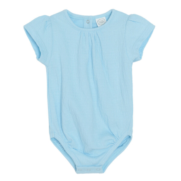 Body s krátkým rukávem- modré - 62 LIGHT BLUE