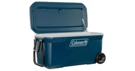 Coleman 100QT Xtreme Wheeled modrá/bílá / Chladicí box na kolečkách / izoluje až 5 dní / Objem 94 l (2000037216)