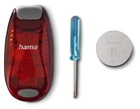 Hama Výstražné světlo s klipem 2 ks / Výstražné světlo / 3 režimy svícení / IP44 (228618)