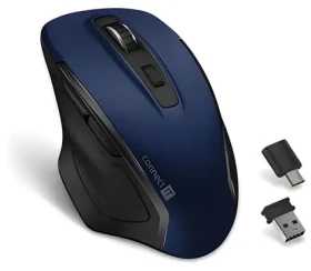 CONNECT IT Dual SmartSwitch modrá / Bezdrátová optická myš / USB-AC přijímač / 1x AA (CMO-3100-BL)