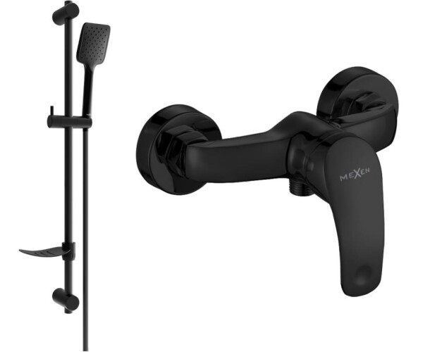 MEXEN - Fabia DF62 sprchová baterie s příslušenstvím, černá 74654DF62-70