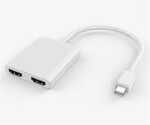 PremiumCord adaptér mini DisplayPort 2x HDMI rozšíření zrcadlení obrazu 4K*2K@30Hz