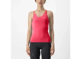 Castelli Solaris dámský dres bez rukávů Hibiscus/Soft Orange vel. S