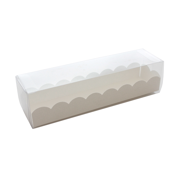 Transparentní krabička na makronky, pralinky 16x5x5xcm