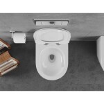 MEXEN/S - Lena Závěsná WC mísa Rimless Tornado včetně sedátka s slow slim, duroplast, bílá lesk 30224000T
