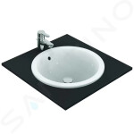 IDEAL STANDARD - Connect Umyvadlo zápustné, průměr 480 mm, s přepadem, bílá E505301