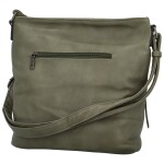 Trendy dámská koženková crossbody kabelka Hazel, tmavě zelená