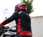 Kožená bunda Xrc Moos 2.0 Hlt men blk/red/wht - 56 / červená