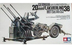 Tamiya 20mm Flakvierling 38 35091 1:35