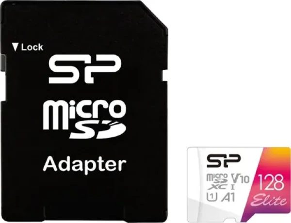 Silicon Power Elite micro SDXC 128GB + adaptér / Class 10 / UHS-I U1 / A1 / V10 (SP128GBSTXBV1V20SP)
