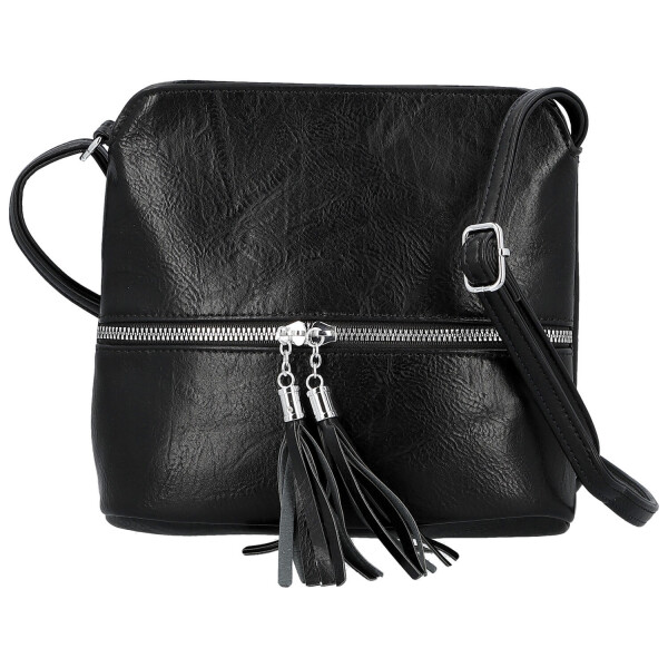 Stylová dámská koženková crossbody Kira, černá