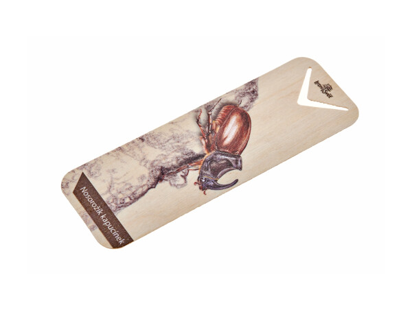 Dřevěná záložka - Nosorožík kapucínek