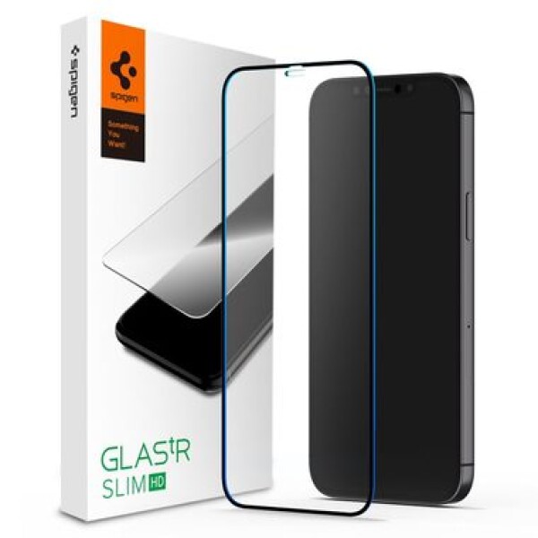 Spigen Glass Full Cover HD ochranné sklo pro Apple iPhone 12 mini černá (AGL01534)