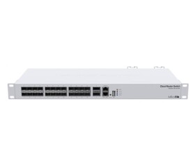 MikroTik Cloud Router Switch CRS326-24S+2Q+RM, 650MHz CPU, 64MB, 1x10/100, 24x10G, 2x40G, USB vč. L5 EDF_1017266