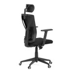 Kancelářská židle, houpací mechanismus, černá síťovina, KA-Q851 BK