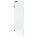 MEXEN/S - Lunar L vanová zástěna FIX 60 x 150, transparent, grafit kartáčovaná 897L-060-000-66-00