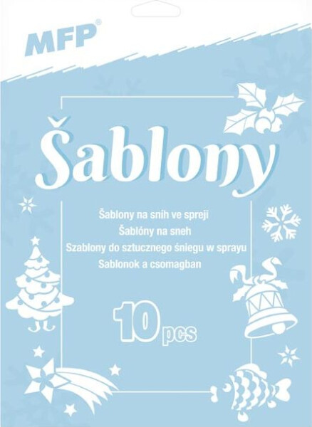 šablony na sníh ve spreji 10motivů