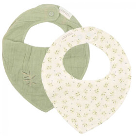 Little Dutch Bryndáček bandana Blueberry Leaves Sage 2 ks (TE50114034LD)