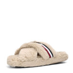 Domácí pantofle Ful Cross Strap W FW0FW07551 ABO Béžová - Tommy Hilfiger béžová 41/42
