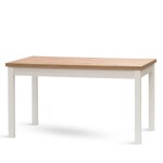 STIMA Jídelní stůl W21 bílý - zakázkové odstíny (š140) ROZMĚR: (š/h/v) 140 x 80 x 76 cm (+40 cm rozklad)